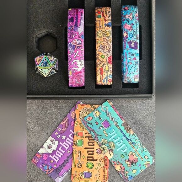 ZOX "CHOOSE YOUR CHARACTER" V3 #737 w DICE COLLECTIBLE RPG D&D BOX SET WRISTBAND - Picture 1 of 16